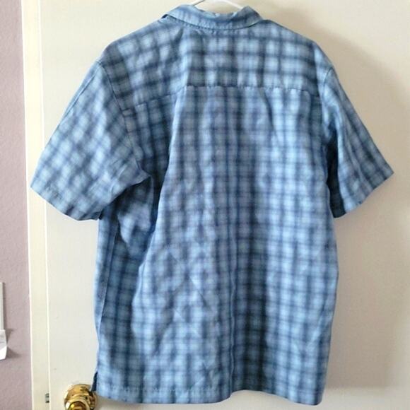 Quicksilver Blue Button up Tshirt - Picture 5 of 6